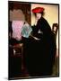 Model with a Japanese Fan-Alfred Henry Maurer-Mounted Giclee Print