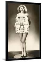 Model with Drawer Pull Display-null-Framed Art Print