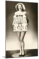 Model with Drawer Pull Display-null-Mounted Art Print