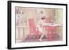 Model Writing Postcards, 1906-Carl Larsson-Framed Giclee Print