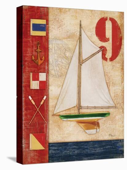 Model Yacht Collage I-Paul Brent-Stretched Canvas