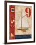 Model Yacht Collage I-Paul Brent-Framed Art Print