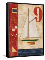 Model Yacht Collage I-Paul Brent-Framed Stretched Canvas