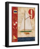 Model Yacht Collage I-Paul Brent-Framed Art Print