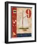 Model Yacht Collage I-Paul Brent-Framed Art Print