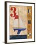 Model Yacht Collage II-Paul Brent-Framed Art Print