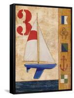 Model Yacht Collage II-Paul Brent-Framed Stretched Canvas