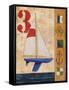 Model Yacht Collage II-Paul Brent-Framed Stretched Canvas