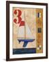 Model Yacht Collage II-Paul Brent-Framed Art Print