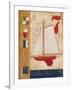 Model Yacht Collage III-Paul Brent-Framed Art Print