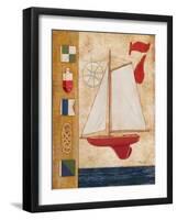 Model Yacht Collage III-Paul Brent-Framed Art Print