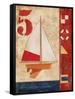 Model Yacht Collage IV-Paul Brent-Framed Stretched Canvas