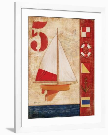 Model Yacht Collage IV-Paul Brent-Framed Art Print