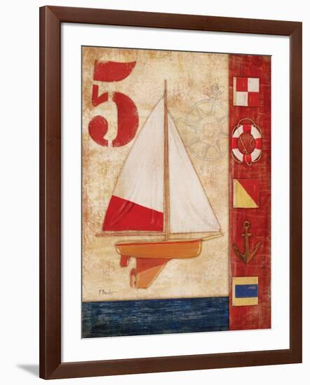 Model Yacht Collage IV-Paul Brent-Framed Art Print