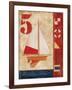 Model Yacht Collage IV-Paul Brent-Framed Art Print