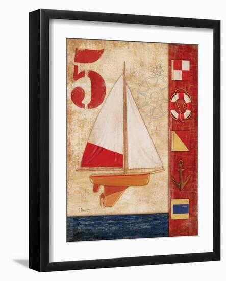 Model Yacht Collage IV-Paul Brent-Framed Art Print