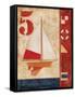 Model Yacht Collage IV-Paul Brent-Framed Stretched Canvas