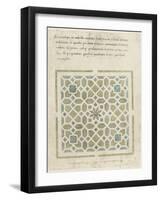 Modèle de parterre de jardin avec étoile-null-Framed Giclee Print