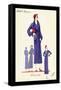 Modeles Originaur: A Blue Overcoat-null-Framed Stretched Canvas