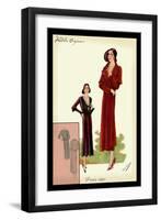 Modeles Originaur: Burgundy Chic-null-Framed Art Print