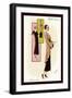 Modeles Originaur: Eveningwear-null-Framed Art Print