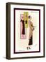 Modeles Originaur: Eveningwear-null-Framed Art Print