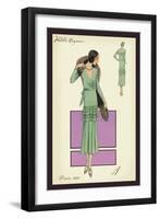 Modeles Originaur: In Green-null-Framed Art Print