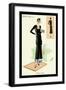 Modeles Originaur: Layered Black Dress-null-Framed Art Print