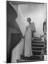 Modeling a Custom Made Evening Gown-Nina Leen-Mounted Photographic Print