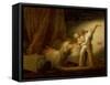 Modello Version of le Verrou-Jean-Honoré Fragonard-Framed Stretched Canvas