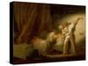 Modello Version of le Verrou-Jean-Honoré Fragonard-Stretched Canvas