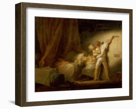 Modello Version of le Verrou-Jean-Honoré Fragonard-Framed Giclee Print