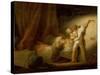 Modello Version of le Verrou-Jean-Honoré Fragonard-Stretched Canvas