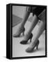 Models Displaying Different Styles of Shoes-Nina Leen-Framed Stretched Canvas