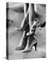 Models Displaying Printed Leather Shoes-Gordon Parks-Stretched Canvas