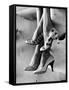 Models Displaying Printed Leather Shoes-Gordon Parks-Framed Stretched Canvas