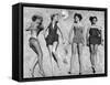 Models Lying on Beach to Display Bathing Suits-Nina Leen-Framed Stretched Canvas