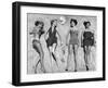 Models Lying on Beach to Display Bathing Suits-Nina Leen-Framed Photographic Print