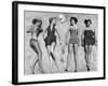 Models Lying on Beach to Display Bathing Suits-Nina Leen-Framed Photographic Print