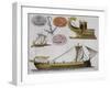 Models of Boats of Ancient Greece-null-Framed Giclee Print