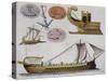 Models of Boats of Ancient Greece-null-Stretched Canvas