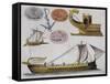 Models of Boats of Ancient Greece-null-Framed Stretched Canvas