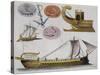 Models of Boats of Ancient Greece-null-Stretched Canvas