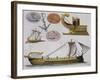 Models of Boats of Ancient Greece-null-Framed Giclee Print