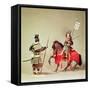Models of Late 16th Century Japanese Warriors-null-Framed Stretched Canvas
