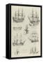 Models of Ships at the Naval Exhibition-null-Framed Stretched Canvas