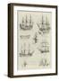 Models of Ships at the Naval Exhibition-null-Framed Giclee Print