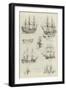 Models of Ships at the Naval Exhibition-null-Framed Giclee Print