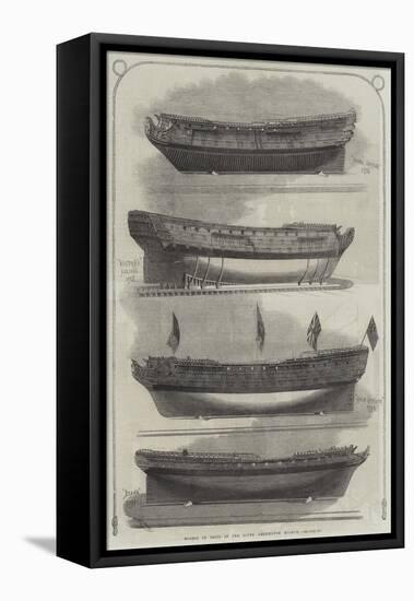 Models of Ships in the South Kensington Museum-Edwin Weedon-Framed Stretched Canvas