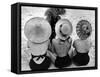 Models on Beach Wearing Different Designs of Straw Hats-Nina Leen-Framed Stretched Canvas